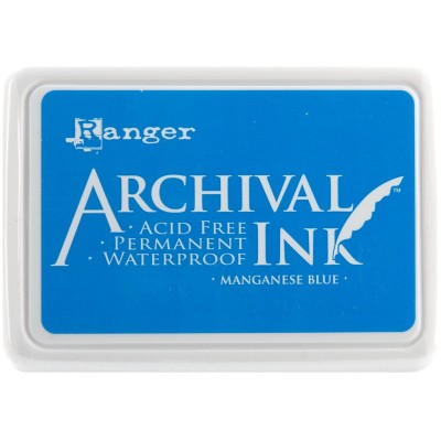 Ranger - Archival Ink pad couleur «Manganese Blue»